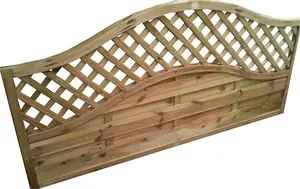 Arched Lattice Top  European Fencing 1.8m x 0.9m  (pack of 5)