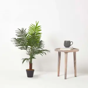 Homescapes Green Mini Palm Tree Artificial Plant with Pot, 70 cm