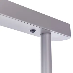 Metal LED Office Floor Lamp Silver PERSEUS