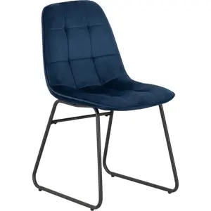 Mizer Upholstered Dining Chair (Set of 2) Blue