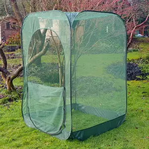 GardenSkill Pop Up Raspberry Fruit Cage Anti Bird Netting Plant Protection Cover 1.25m x 1.85m H