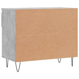 Berkfield Shoe Cabinet Concrete Grey 70x36x60 cm Engineered Wood