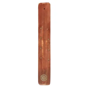 Something Different Wood Sun Incense Ash Catcher Brown (One Size)