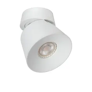 Lucide Trigono Modern Ceiling Spotlight 10.5cm- 1xGU10 - White