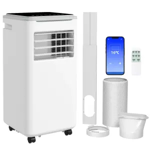 HOMCOM 9000 BTU Portable Air Conditioner Unit with WiFi Smart App, 20m²