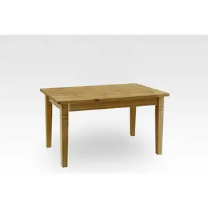 Kelly Solid Wood Dining Table Grey/Leach-coloured / H78 x L90 x W160cm