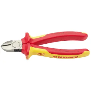 Knipex 70 08 160UKSBE VDE Fully Insulated Diagonal Side Cutters, 160mm 31926