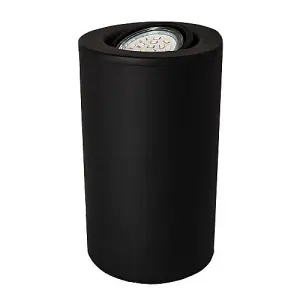 Matt Black GU10 Floor or Table Lamp Uplighter with Tilt Capability