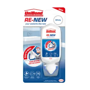 UniBond ReNew White Water-based Bathroom & kitchen Tube Sanitary sealant, 80ml