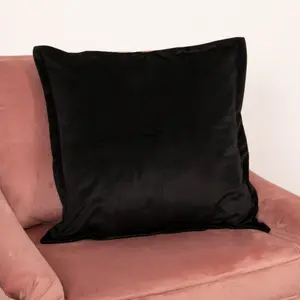 Black Velvet Cushion Cover - 50 x 50cm