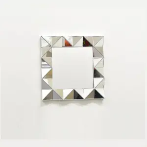 40X40Cm 3D Decorative Wall Mirror Square Home Decor Art Deco