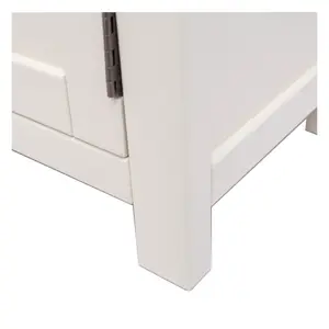 Maggiori Off White 2 Door TV Cabinet Wood Knob