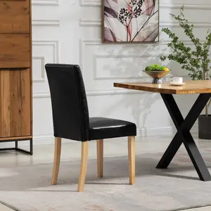 Maiolo Vegan Leather Dining Chairs - Set of 2