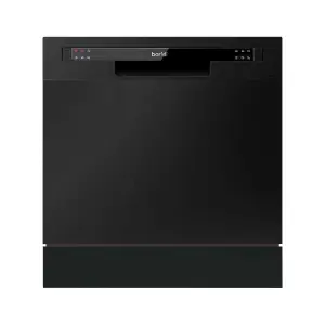 Baridi Compact Tabletop Dishwasher 8 Place Settings, 6 Programmes - Black