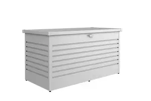 Biohort High Quality 5ft x 2.5ft LeisureTime Box 160 Garden Metal Storage - Metallic Silver