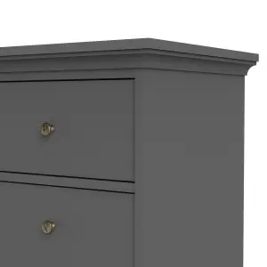 Paris Chest of 8 Drawers in Matt Grey