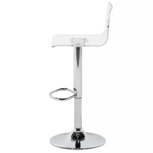 Beliani Modern Bar Chair BUSAN Swivel White