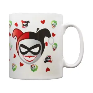 GB Eye Limited Emoji Harley Quinn And The Joker Mug White/Red/Green (One Size)