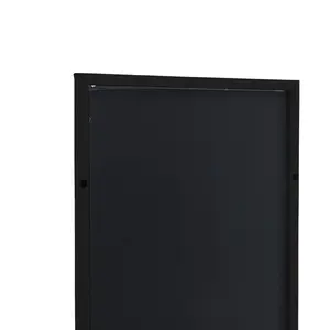 Heulyn Rectangle Metal Mirror Black / 78cm x 28cm