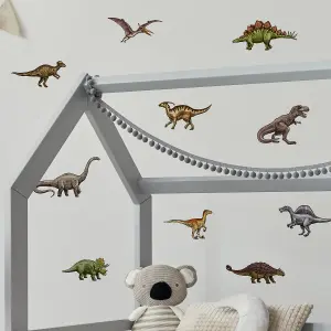 Dinosaur Stickaround Wall Sticker Pack Dinosaur Themed Wall Décor Self-Adhesive Cleanly Removable