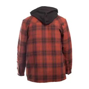 Dickies Fleece Hood Flannel Shirt Jacket