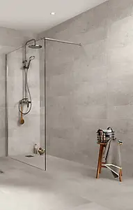 Metal ID Light grey Smooth Matt Concrete effect Porcelain 5x5 Mosaic tile, (L)305mm (W)305mm