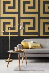 Vogue Greek Key Geometric Unpasted Wallpaper