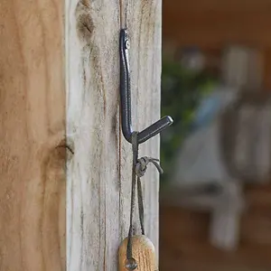 2x Hanging Basket Forge Wall Hooks