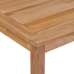 Berkfield Garden Table 200x100x77 cm Solid Teak Wood