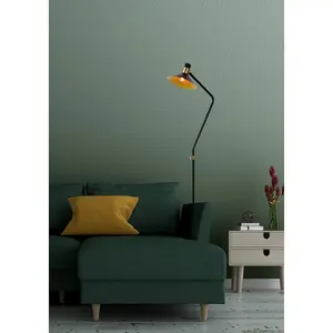 Lucide Pepijn Modern Floor Lamp 23cm - 1xE14 - 3 StepDim - Black