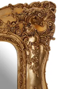 Interiors by Premier Marseille Gold Bevelled Edge Wall Mirror