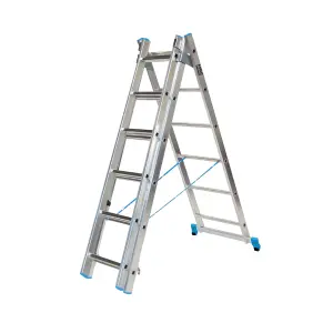 Mac Allister 0.39m Aluminium Combination Ladder