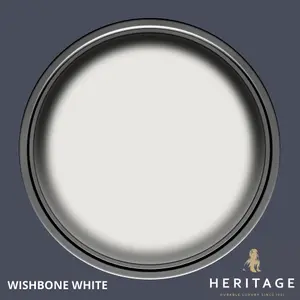 Dulux Trade Heritage Wishbone White Eggshell Wall paint, 750ml