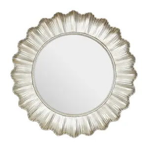 Interiors by Premier Champagne Finish Scallop Wall Mirror