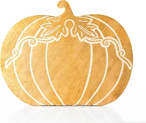 Carved Wooden Pumpkin Free Standing pumpkin decor for home