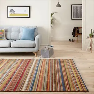 John Lewis Russet Multistripe Rug