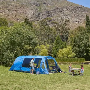 Hi-Gear Horizon 400 4 Person Tent for Camping Holidays, Festivals Blue