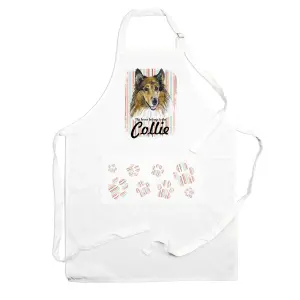 Purely Home Collie Apron - Novelty Kitchen Gift for Dog Lovers