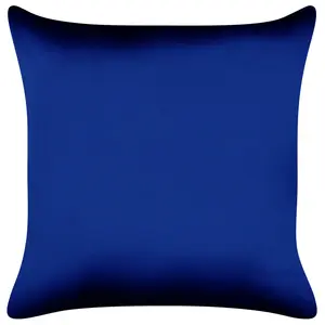 Set of 2 Cushions MERINGUE Velvet 45 x 45 cm Animal Embroidery Dark Blue