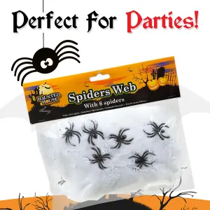 Jumbo Spiders Web with Spiders, Spiders Web, Halloween Decorations