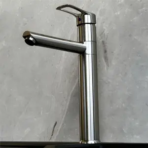 Liquida W16BN Single Lever 360 Degree Swivel Spout Brushed Nickel Kitchen Tap