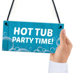 Funny Hot Tub Sign Quirky Hot Tub Accessories Garden Summerhouse Decor