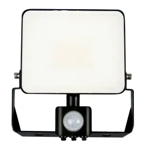 Integrated PIR LED floodlight with PIR Sensor 30W, 3600 Lumens, IP65, Day Light 6500K