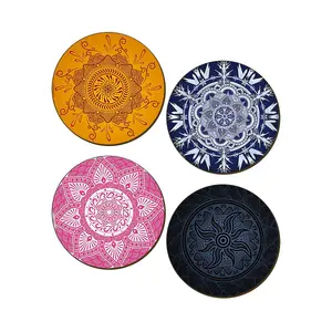 Grindstore Mystical Mandalas 4 Piece Coaster Set Multicoloured (One Size)