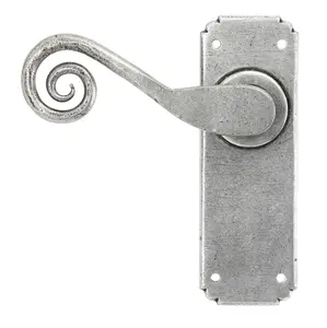 From The Anvil Pewter Monkeytail Lever Latch Set