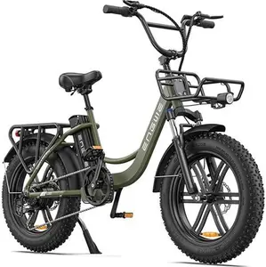 (Green) ENGWE L20 MTB Electric Bike For Adults 20" Fat Tire E-Bike With 48V 13AH