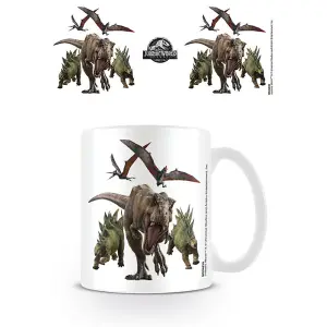 Juric World Fallen Kingdom Dino Rampage Mug Forest Green/White (One Size)