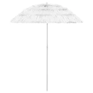 Berkfield Hawaii Beach Umbrella White 180 cm