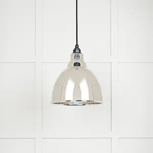 Hammered Nickel Brindley Pendant