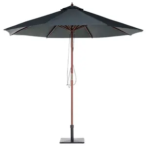 Garden Parasol 2.7 m Grey TOSCANA